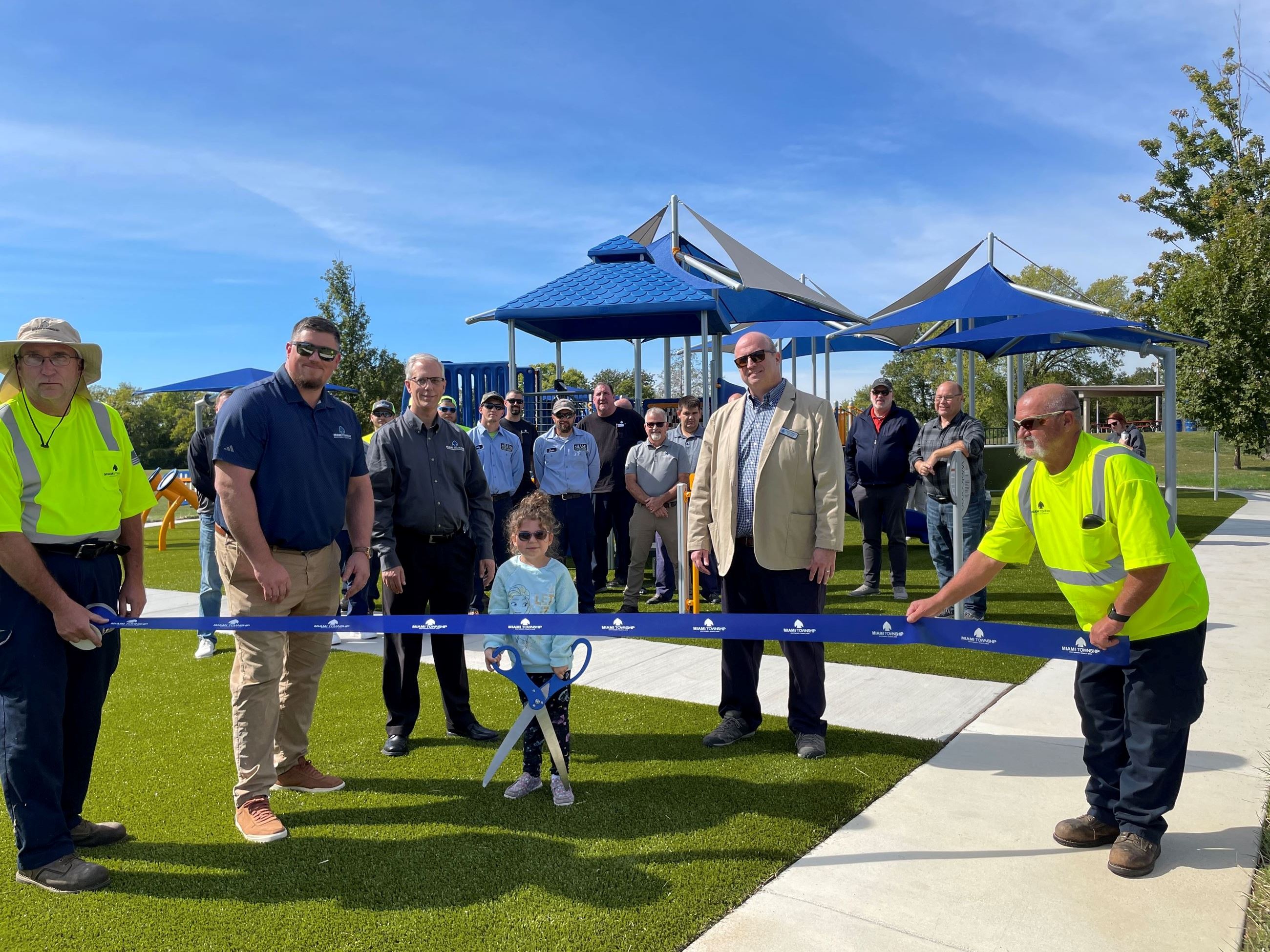 Miami View Park playset ribbon cutting October 10, 2025