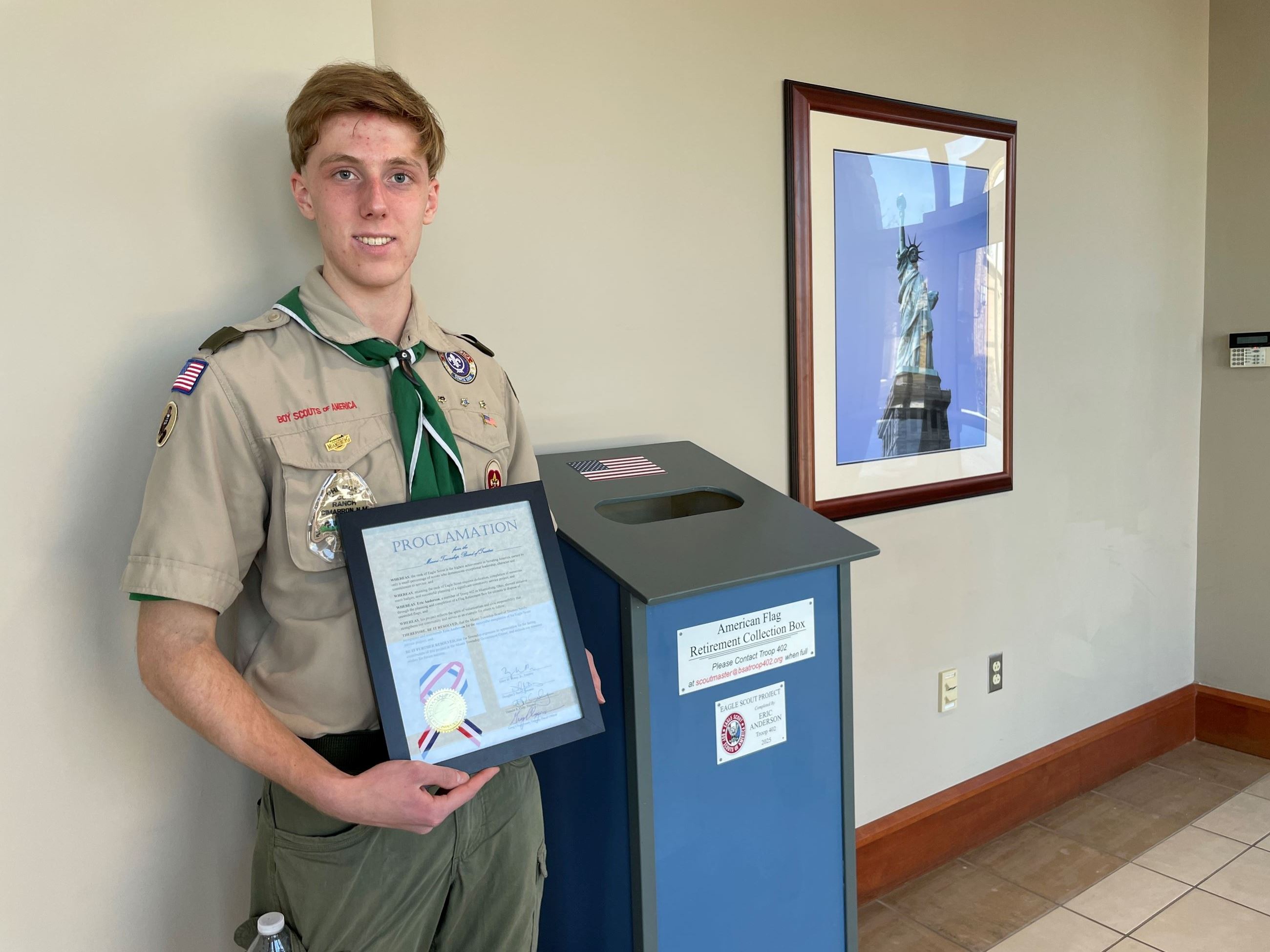Photo 2 Flag retirement box donation Miami Township  02112026
