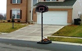 Basketball hoop violation